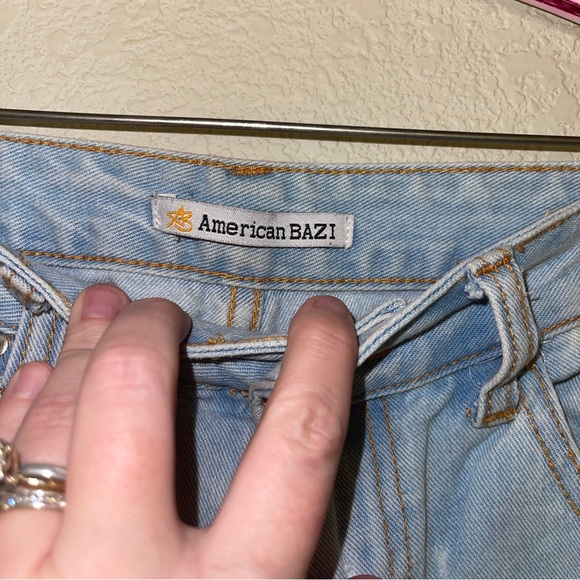 American Bazi High Rise Denim Mom Jeans Size M - Picture 2 of 8